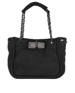 Vintage Mademoiselle Tote, Suede/Shearling, Black, 9981288 (2004-05), 2*
